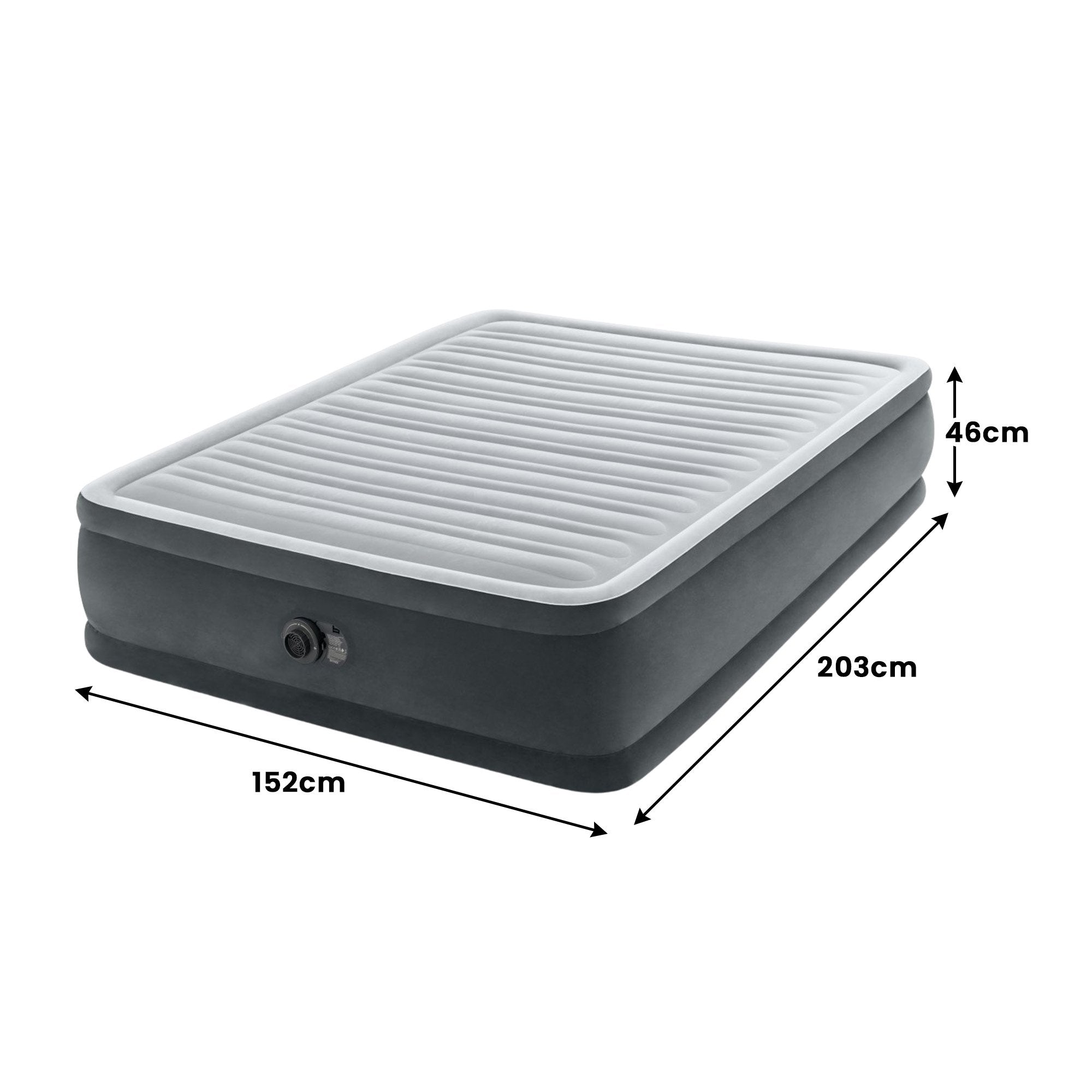 Intex Dura-Beam Deluxe Queen Comfort-Plush Elevated Air Mattress V240-64414NZ