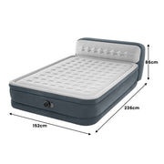 Intex Dura-beam Deluxe Ultra Plush Headboard Air Mattress - Queen V240-64448NZ