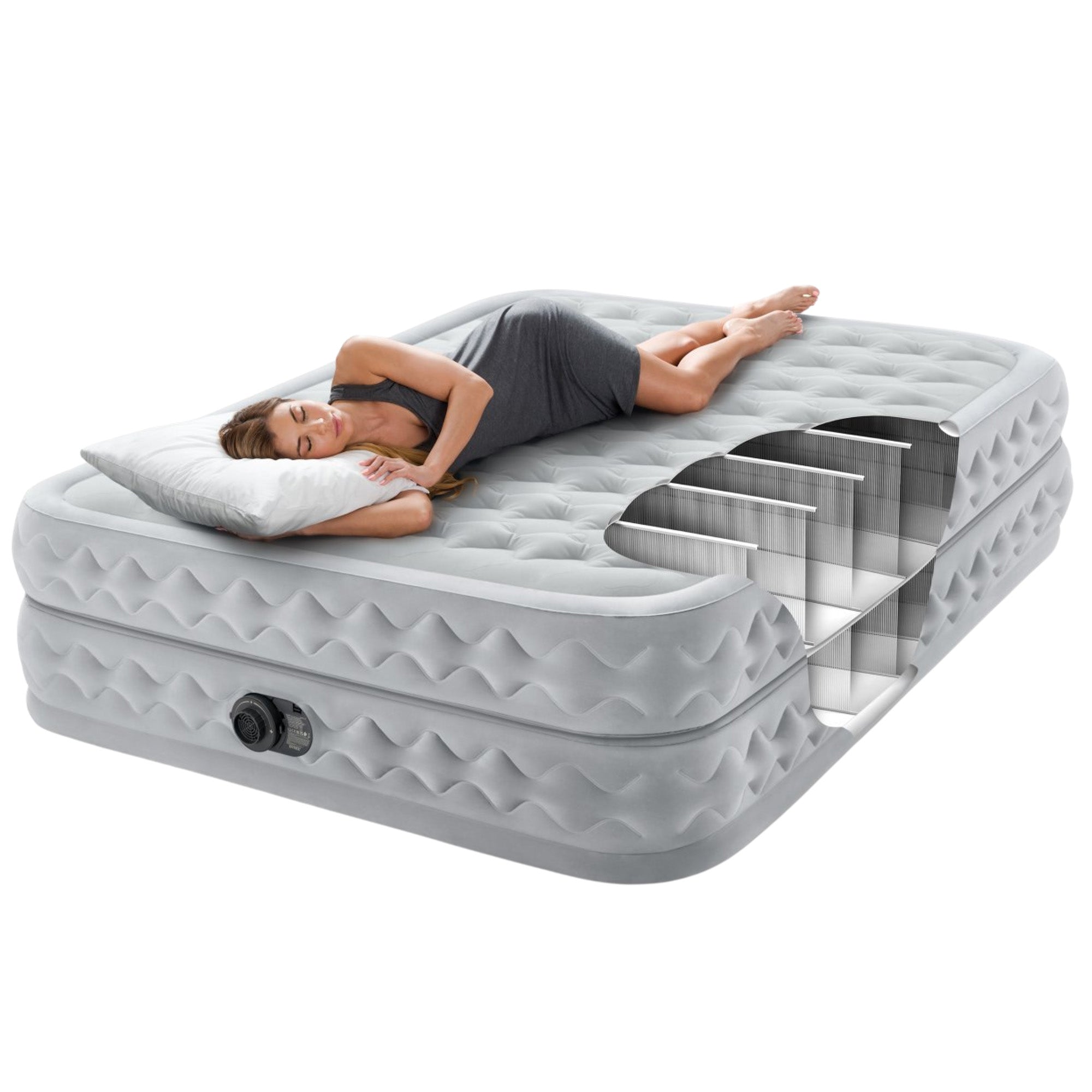 Intex Dura-Beam Deluxe Queen Supreme Air-Flow Air Mattress V240-64490NZ