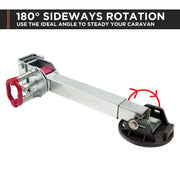 Alko 2x 590mm Drop Down Stabiliser Leg Corner Fitted with Big Foot V240-654859-2