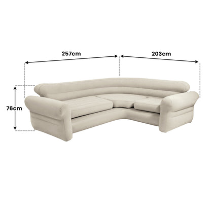 Intex Corner Sofa Inflatable Couch - L-shaped Corner Sofa V240-68575NP