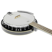 Karrera 6 String Resonator Banjo - Black V240-6S-BANJO-BK