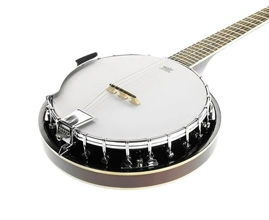 Karrera 6 String Resonator Banjo - Brown V240-6S-BANJO-BW