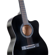 Karrera Acoustic Cutaway 40in Guitar - Black V240-ACG40-BK