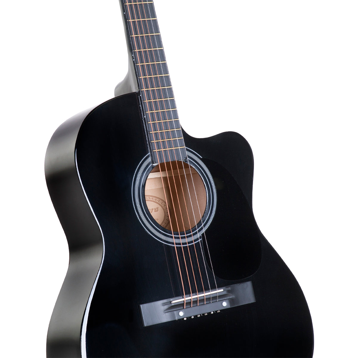 Karrera Acoustic Cutaway 40in Guitar - Black V240-ACG40-BK
