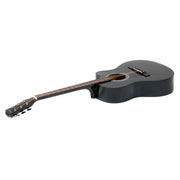 Karrera Acoustic Cutaway 40in Guitar - Black V240-ACG40-BK