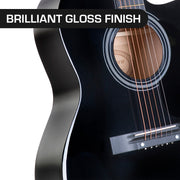 Karrera Acoustic Cutaway 40in Guitar - Black V240-ACG40-BK