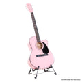 Karrera Acoustic Cutaway 40in Guitar - Pink V240-ACG40-PK