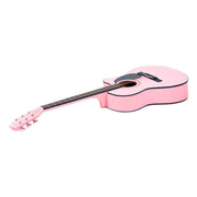 Karrera Acoustic Cutaway 40in Guitar - Pink V240-ACG40-PK