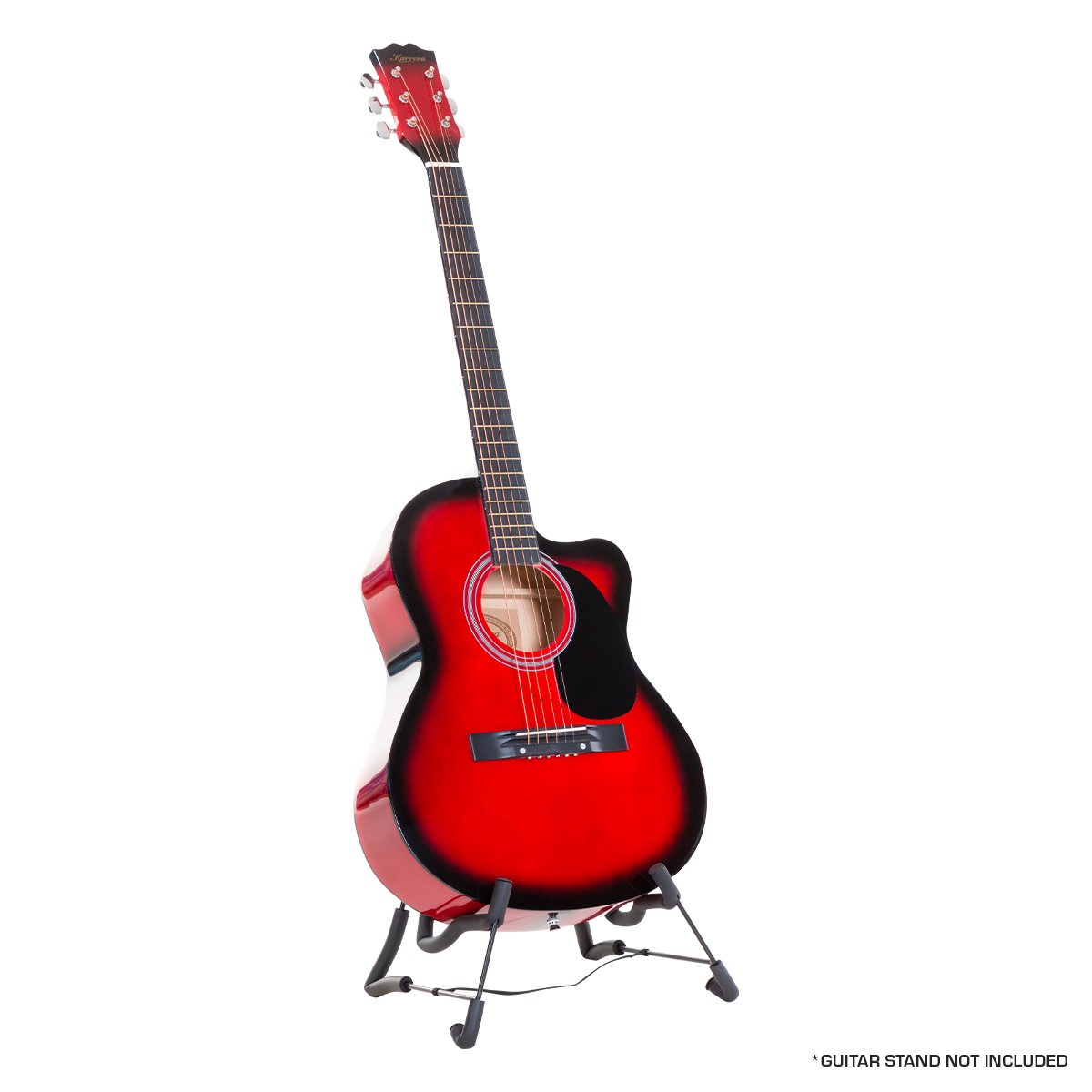 Karrera Acoustic Cutaway 40in Guitar - Red V240-ACG40-RD