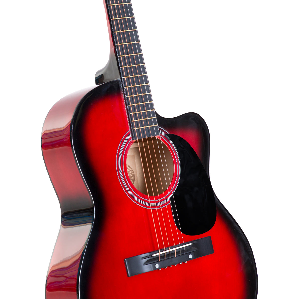 Karrera Acoustic Cutaway 40in Guitar - Red V240-ACG40-RD