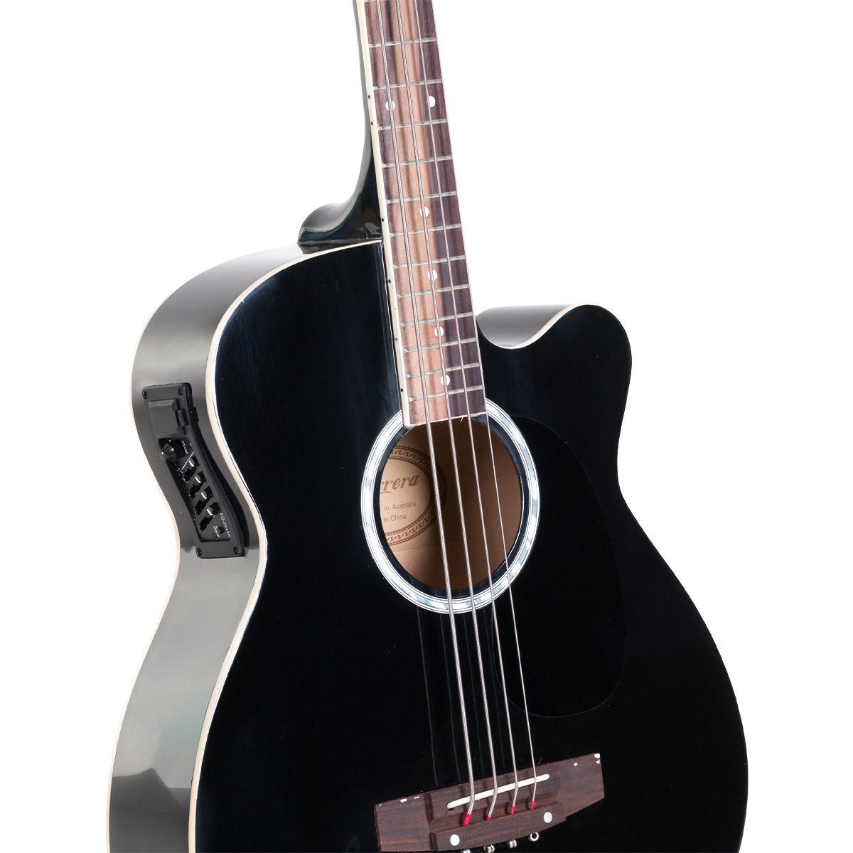 Karrera 43in Acoustic Bass Guitar - Black V240-ACG43-BK
