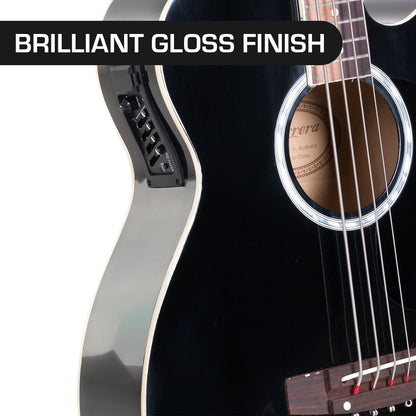 Karrera 43in Acoustic Bass Guitar - Black V240-ACG43-BK