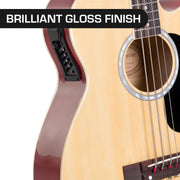 Karrera 43in Acoustic Bass Guitar with electric pickup - Natural V240-ACG43-NAT