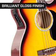 Karrera 43in Acoustic Bass Guitar Sunburst V240-ACG43-SB