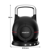 Powertrain 40kg Adjustable Kettlebell One Hand Adjustment Weight Set V240-AKB-XDB-20-2