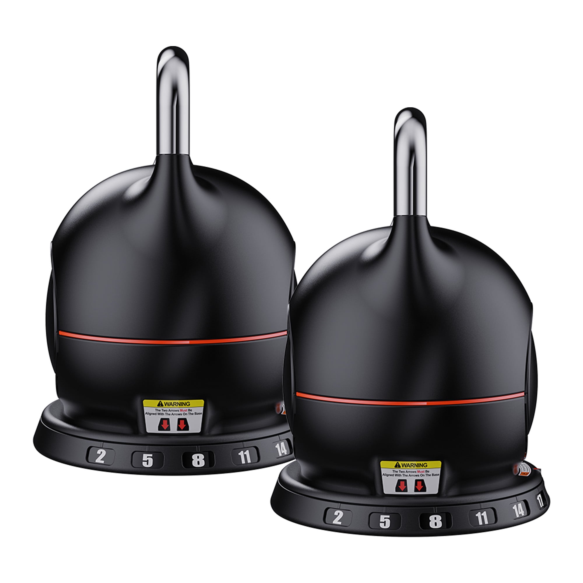 Powertrain 40kg Adjustable Kettlebell One Hand Adjustment Weight Set V240-AKB-XDB-20-2