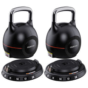 Powertrain 40kg Adjustable Kettlebell One Hand Adjustment Weight Set V240-AKB-XDB-20-2