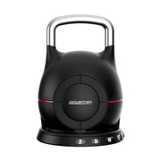 Powertrain Adjustable Kettlebell 20kg 7 in 1 Weight Selection Set w/Quick One Hand Adjustment Secure Locking V240-AKB-XDB-20