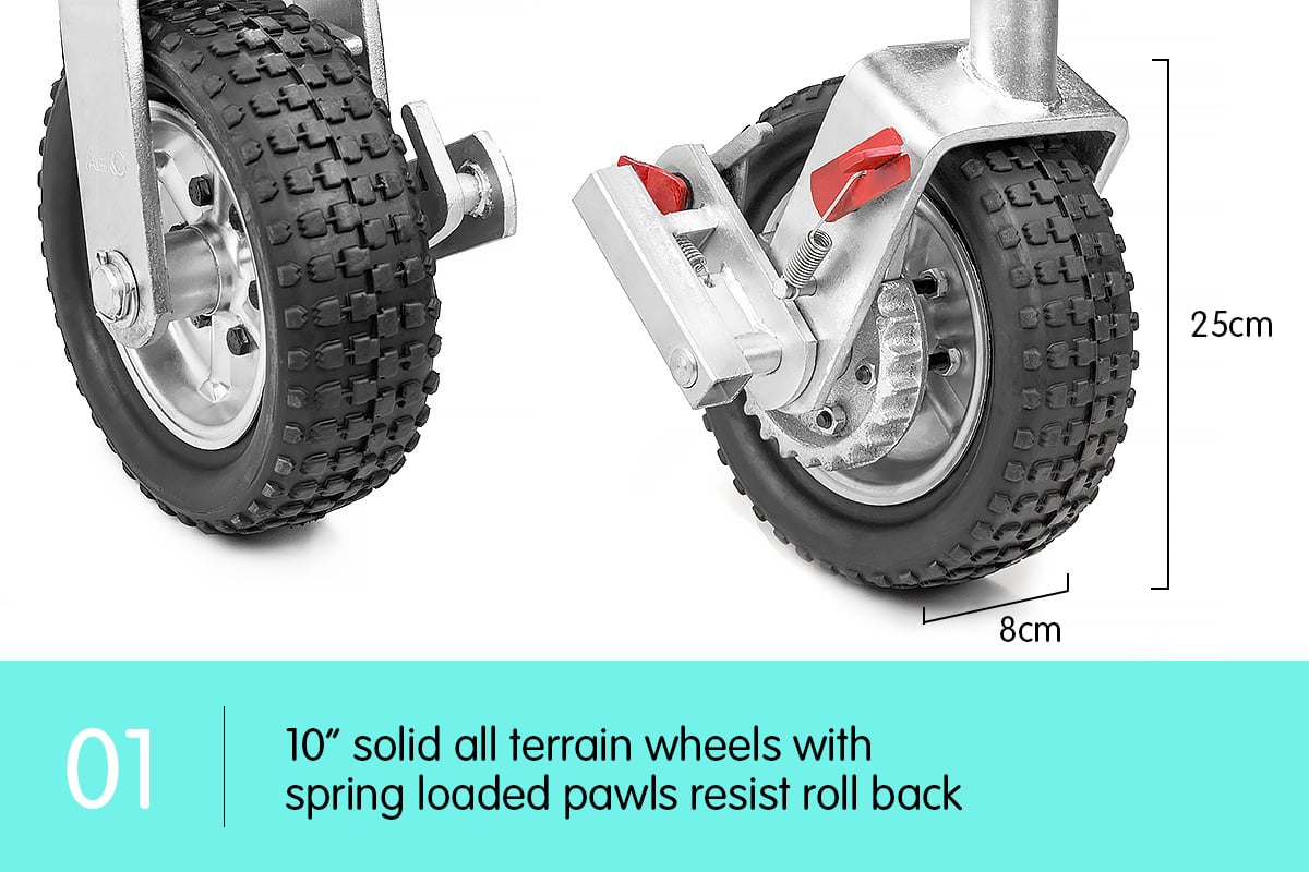 Alko 10in Ratchet Trailer Boat and Caravan Jockey Wheel V240-ALKO-10