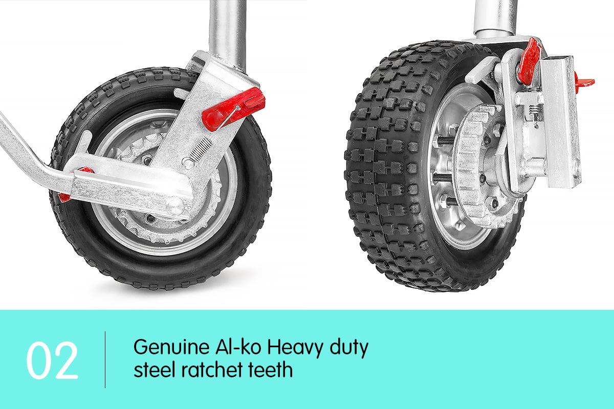 Alko 10in Ratchet Trailer Boat and Caravan Jockey Wheel V240-ALKO-10