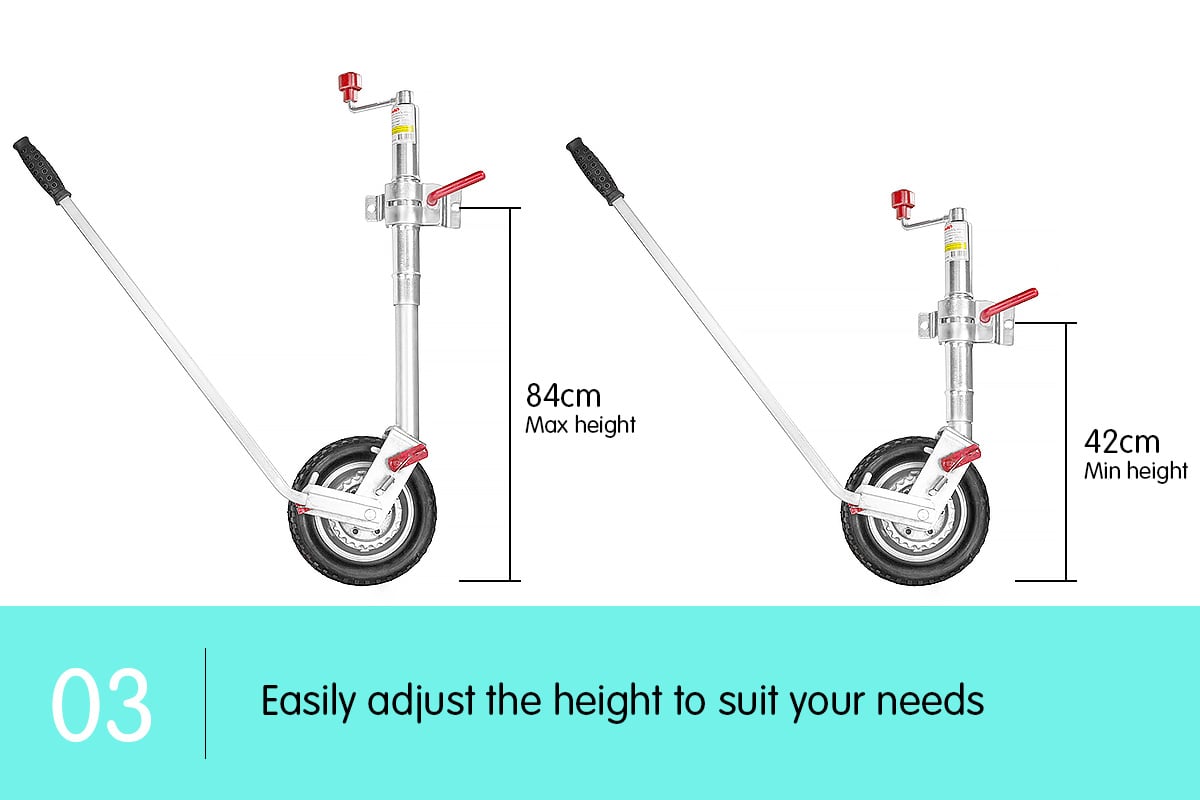Alko 10in Ratchet Trailer Boat and Caravan Jockey Wheel V240-ALKO-10