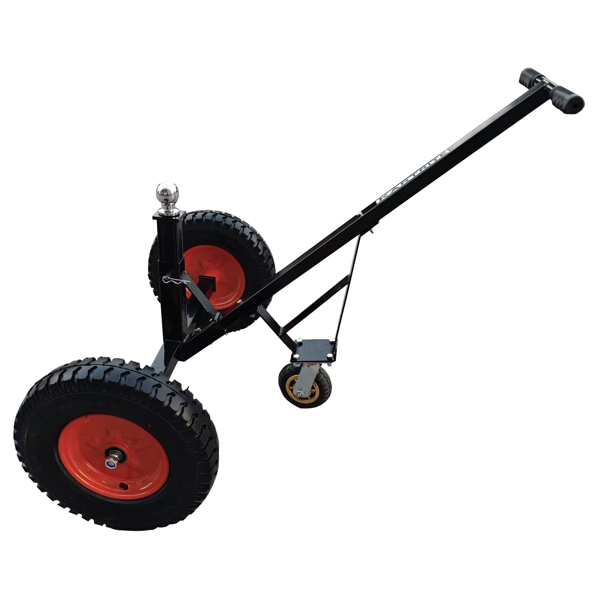 Kartrite 3-Wheel Adjustable Trailer Dolly Heavy Duty Caravan Mover 1000 lbs Tongue Capacity Durable Transport V240-ATD-TD77-BLK