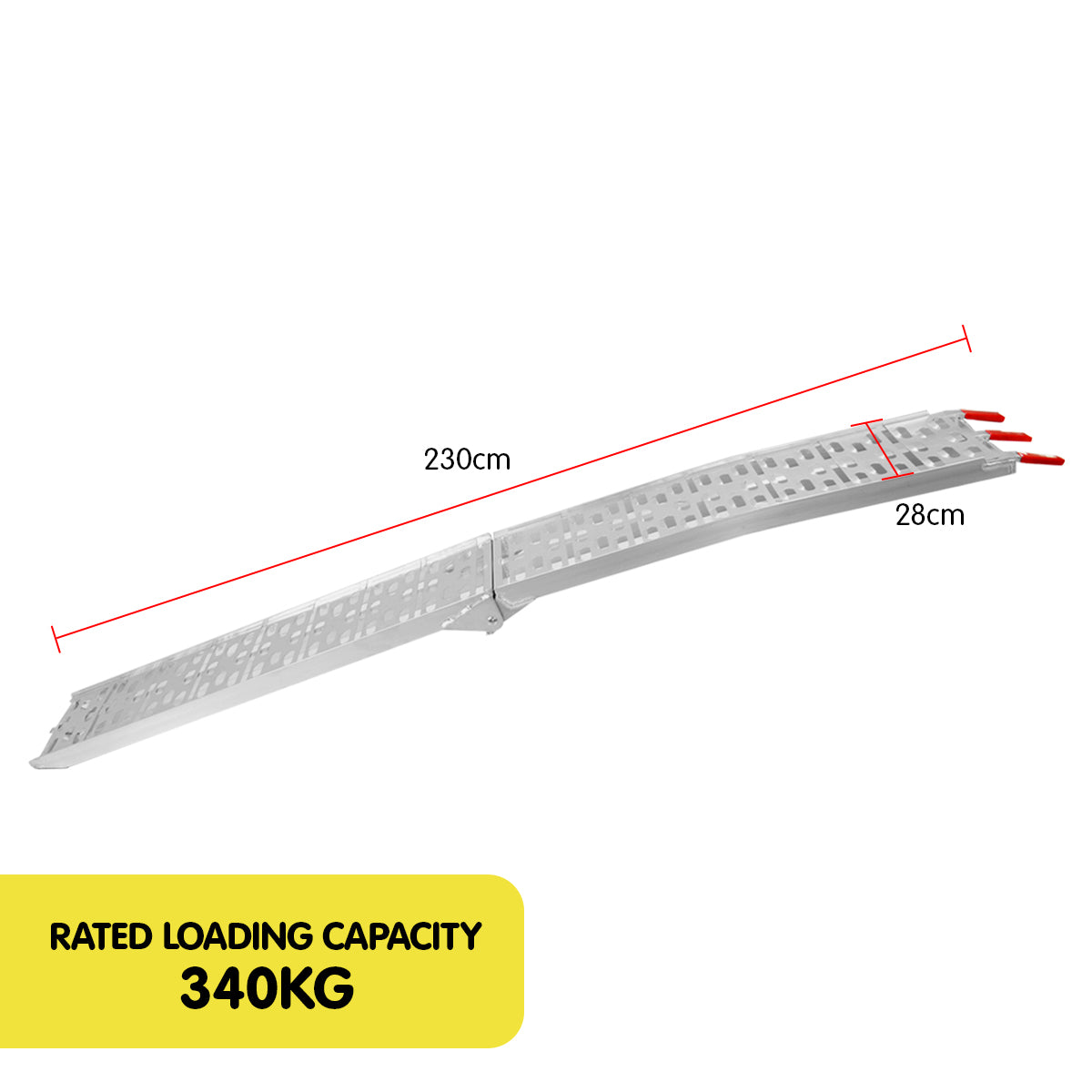 Kartrite Aluminium Folding Loading Ramp Atv Motorbike Motorcycle Golf Buggy Trailer V240-ATV-001-1