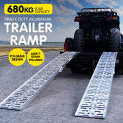 Kartrite 2x Aluminium Folding Loading Ramps ATV Motorbike V240-ATV-001