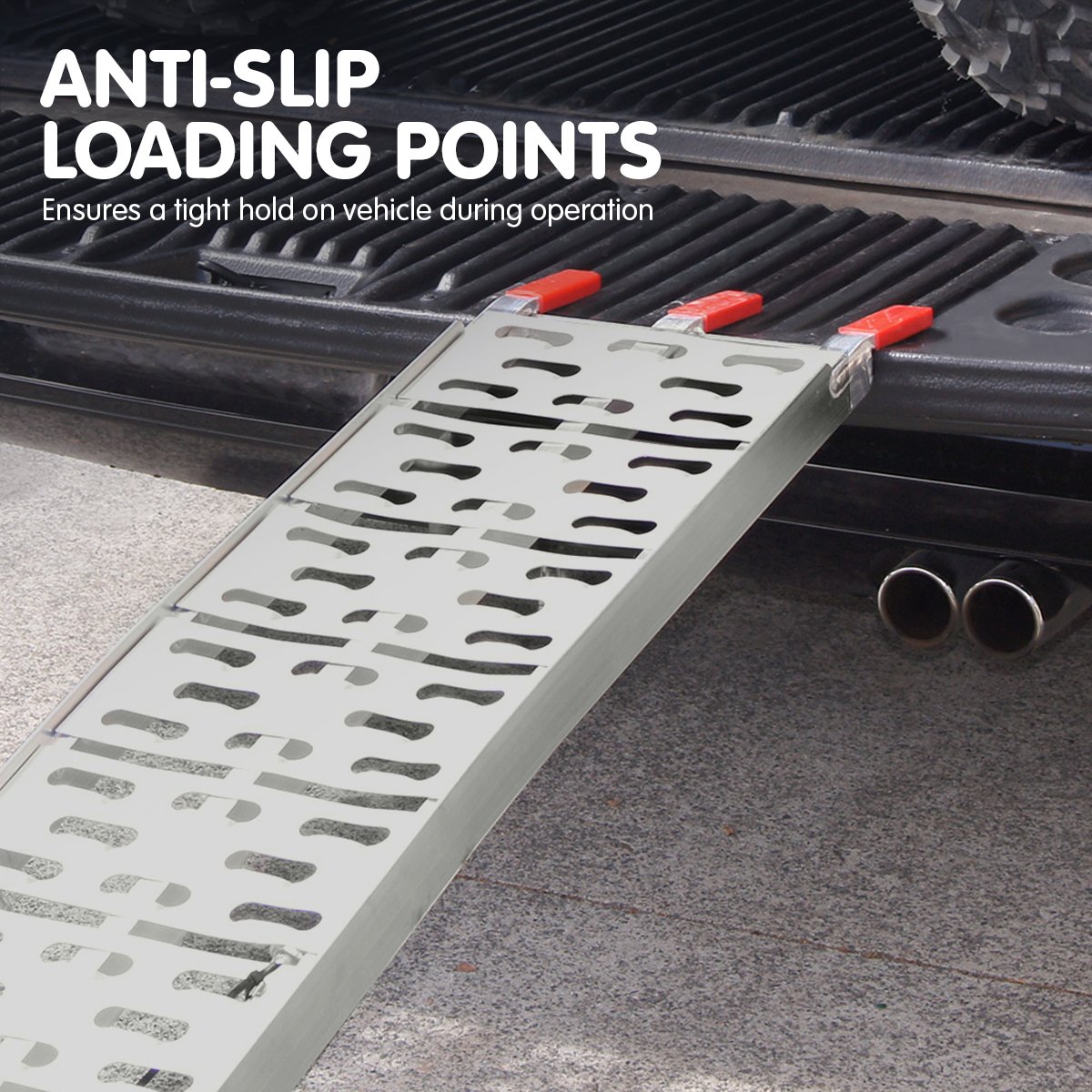 Kartrite 2x Aluminium Folding Loading Ramps ATV Motorbike V240-ATV-001