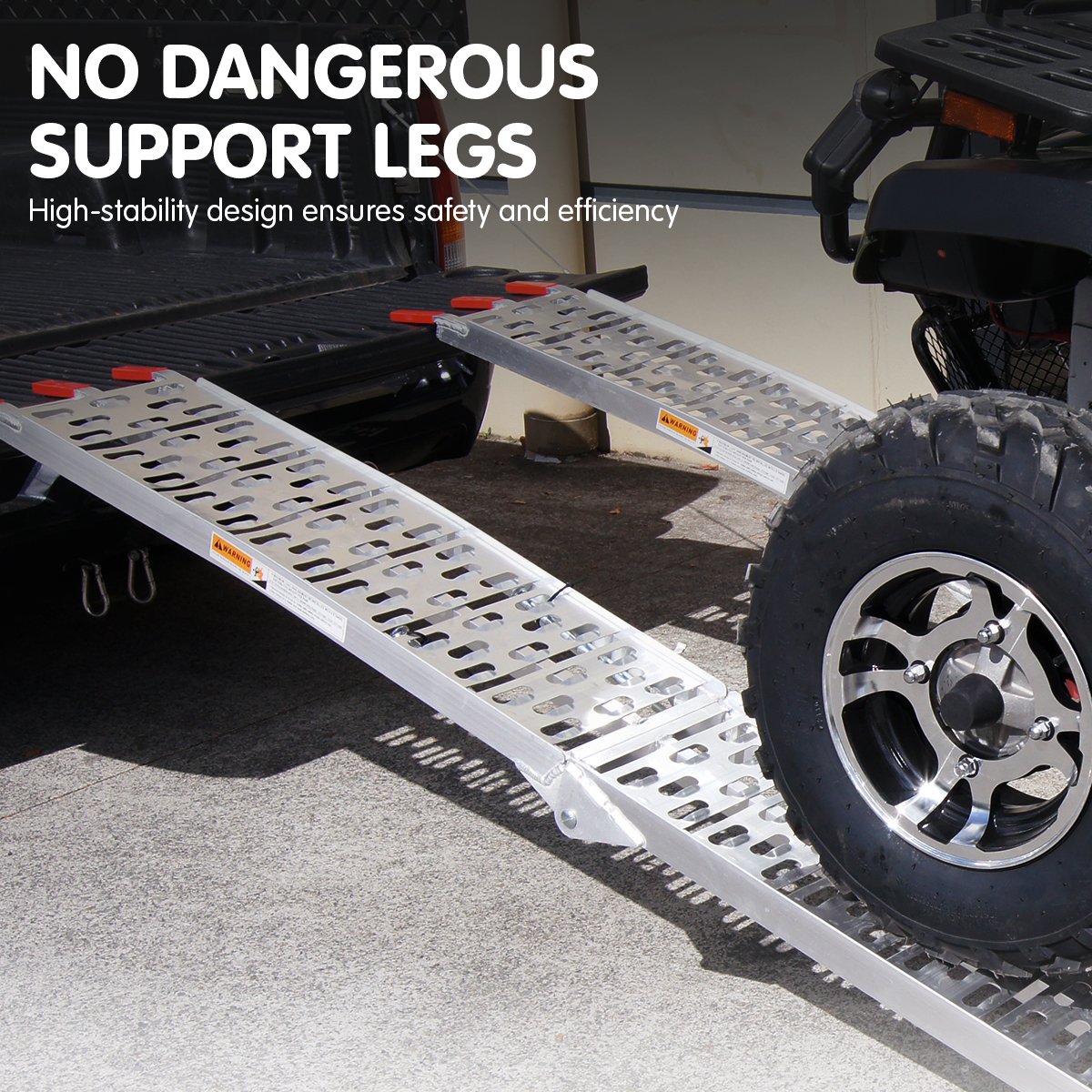 Kartrite 2x Aluminium Folding Loading Ramps ATV Motorbike V240-ATV-001