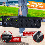 Kartrite Aluminium Folding Loading Ramp ATV Motorbike Motorcycle Golf Buggy Trailer - Black V240-ATV-01A-BK-1