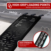Kartrite Aluminium Folding Loading Ramp ATV Motorbike Motorcycle Golf Buggy Trailer - Black V240-ATV-01A-BK-1