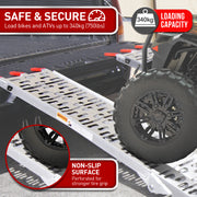 Kartrite Rigg Aluminium ATV Loading Ramp Foldable - Silver V240-ATV-01A-SL-1