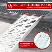 Kartrite Rigg Aluminium ATV Loading Ramp Foldable - Silver V240-ATV-01A-SL-1