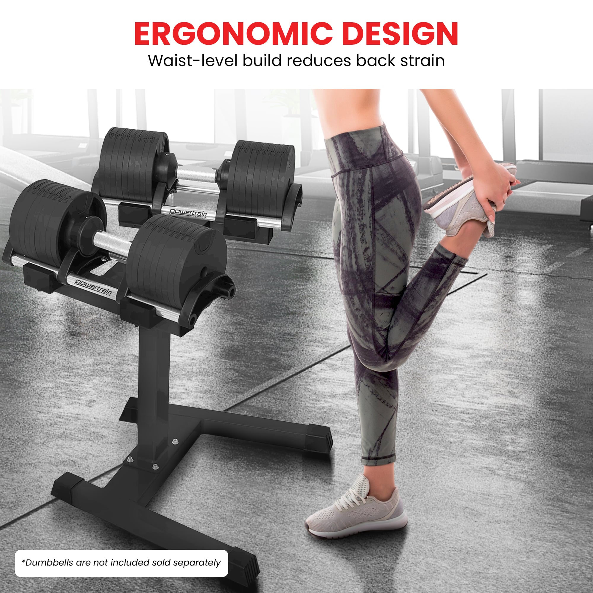 Powertrain 150Kg Adjustable Eon Dumbbell Stand V240-B10-036-STD