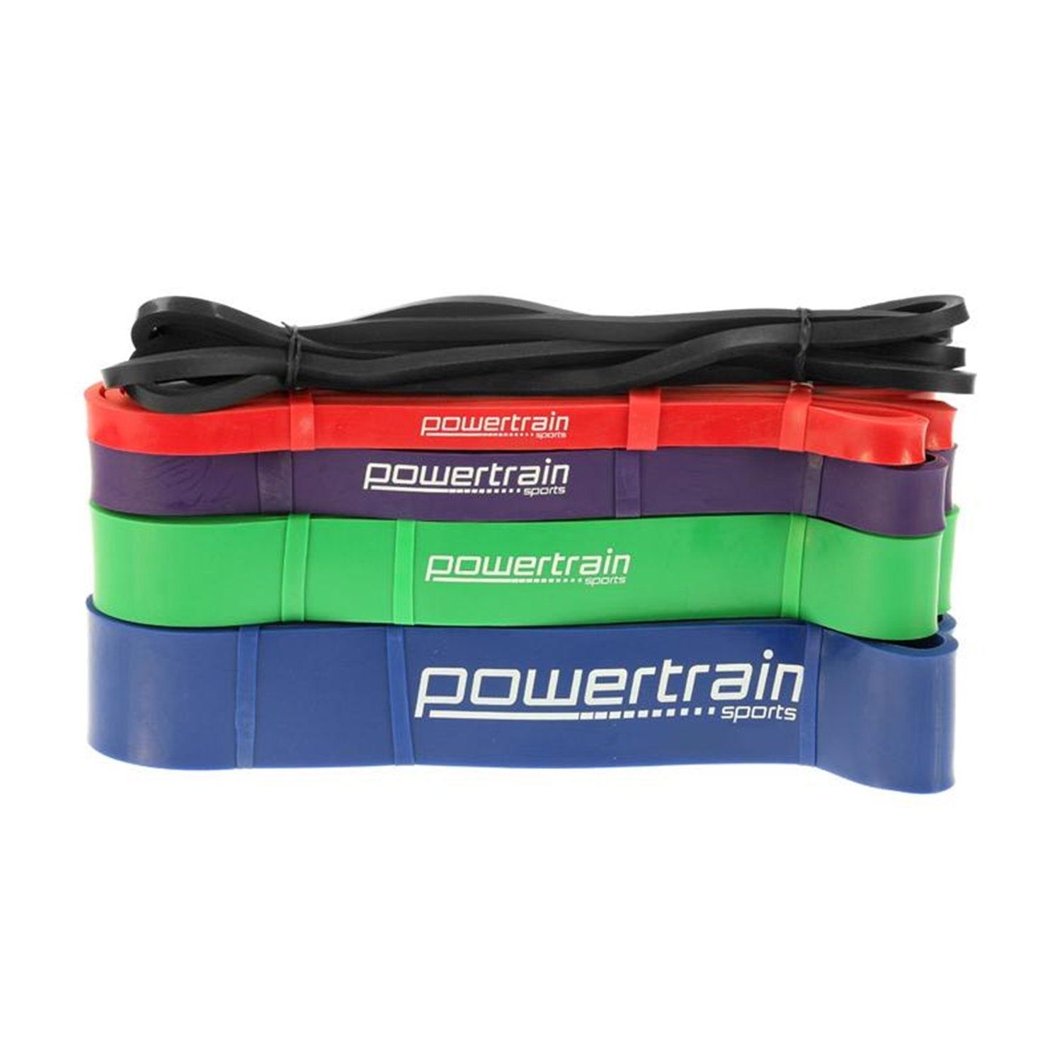 Powertrain 5x Home Workout Resistance Bands Gym Exercise V240-BAND-HDX5