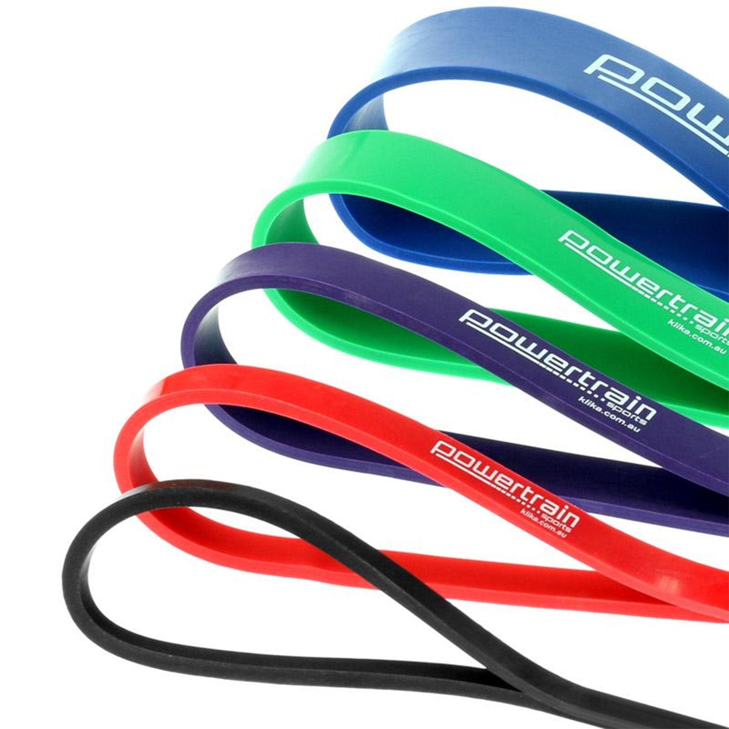 Powertrain 5x Home Workout Resistance Bands Gym Exercise V240-BAND-HDX5
