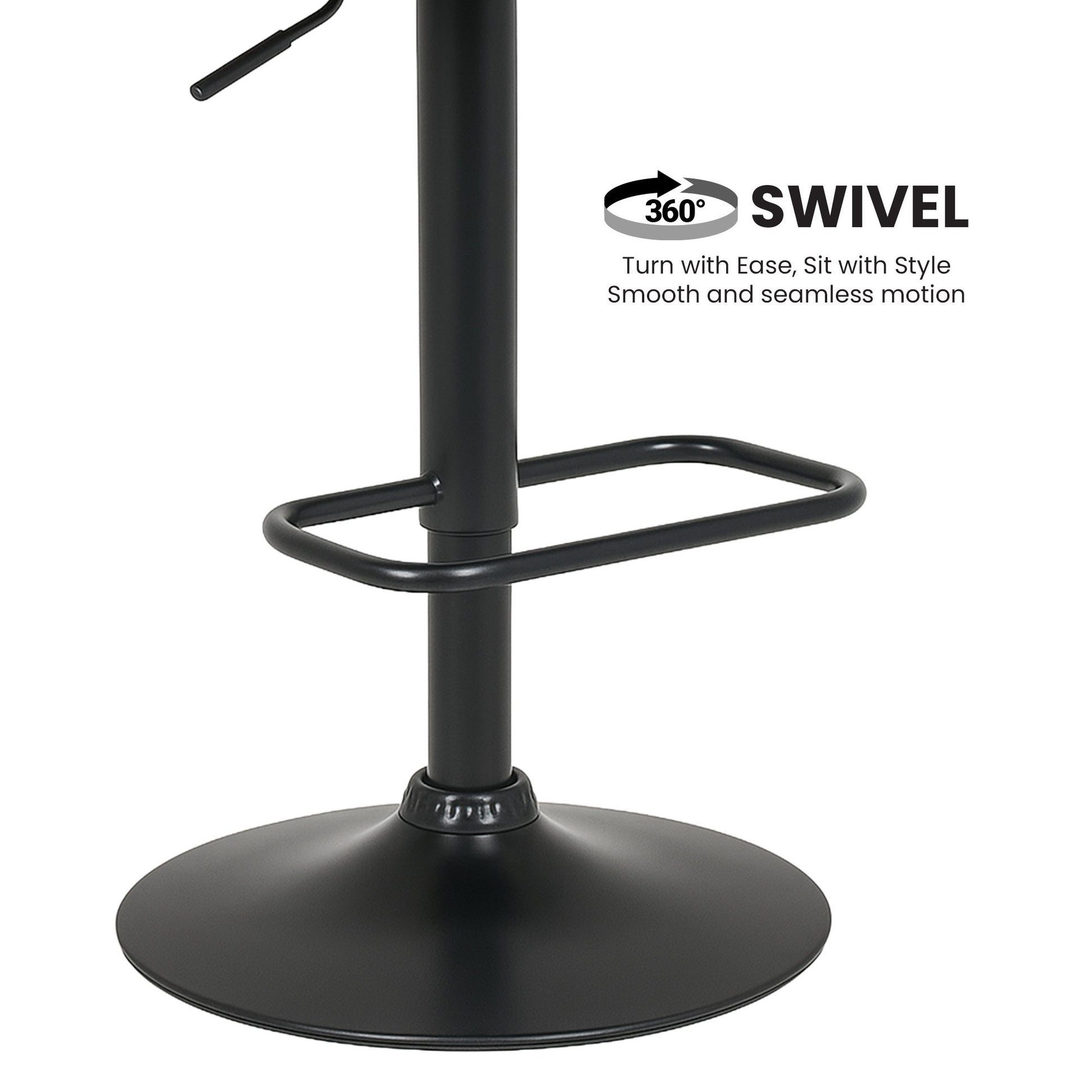 Sarantino Bentwood Walnut Barstool Leather Seat And Metal Base V240-BAR-STL-MLM-081