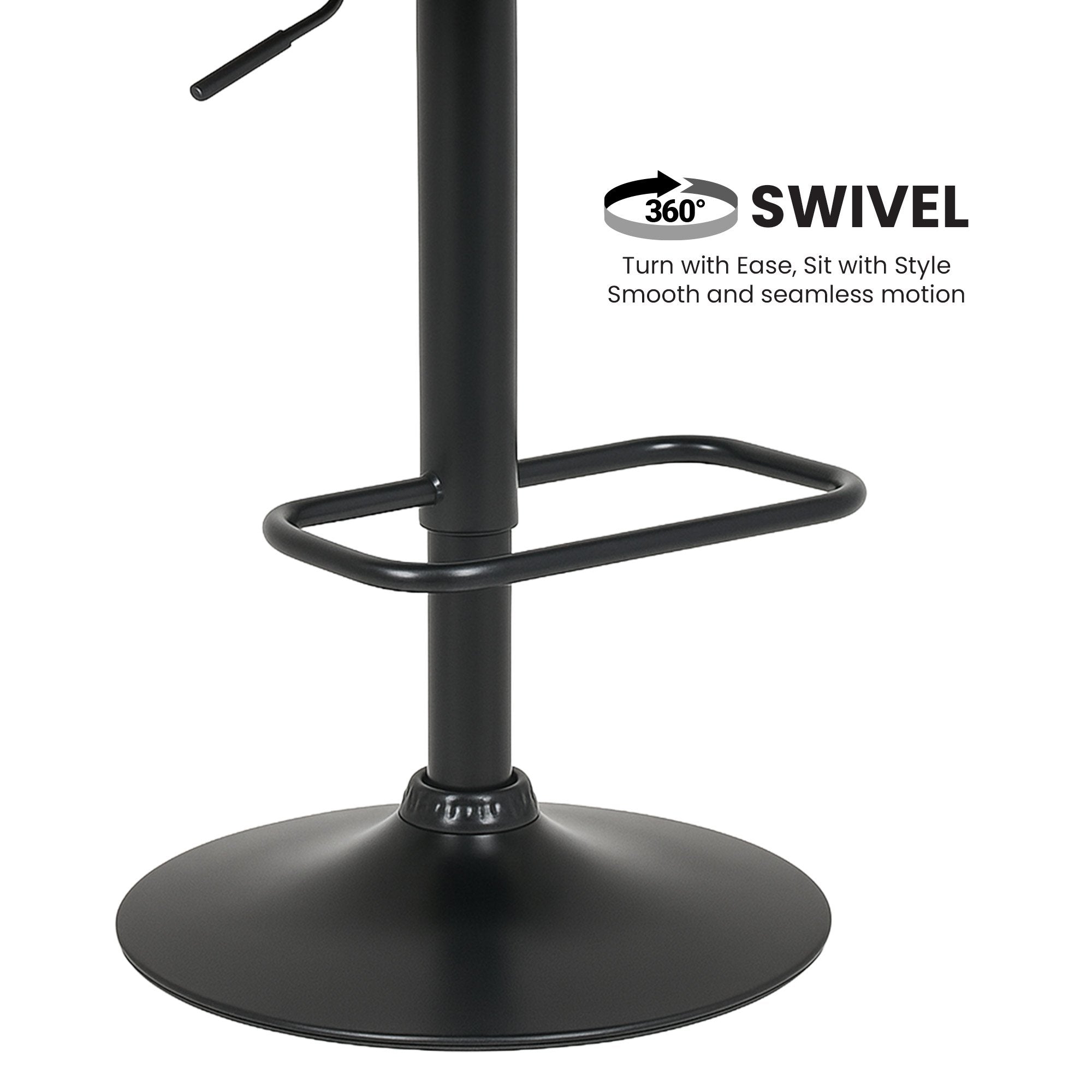 Sarantino Bentwood Walnut Barstool Leather Seat And Metal Base V240-BAR-STL-MLM-081