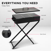 Wallaroo Charcoal BBQ Grill - Adjustable Height V240-BBQ-DS10