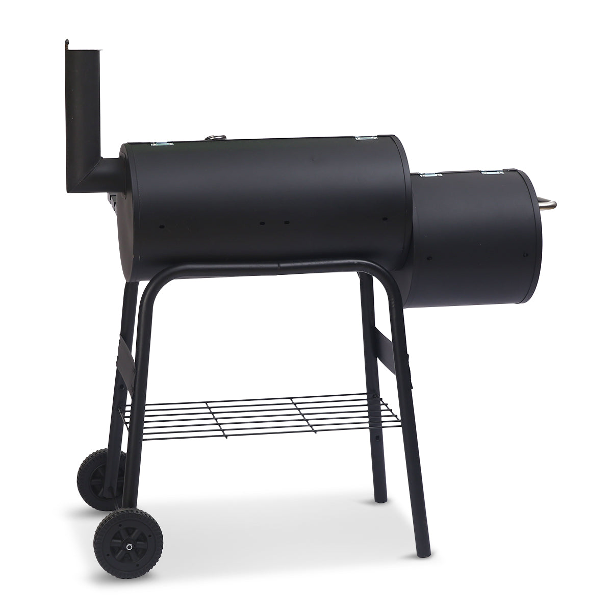 Wallaroo 2-in-1 Outdoor Barbecue Grill & Offset Smoker V240-BBQ-DS35-B