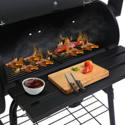 Wallaroo 2-in-1 Outdoor Barbecue Grill & Offset Smoker V240-BBQ-DS35-B