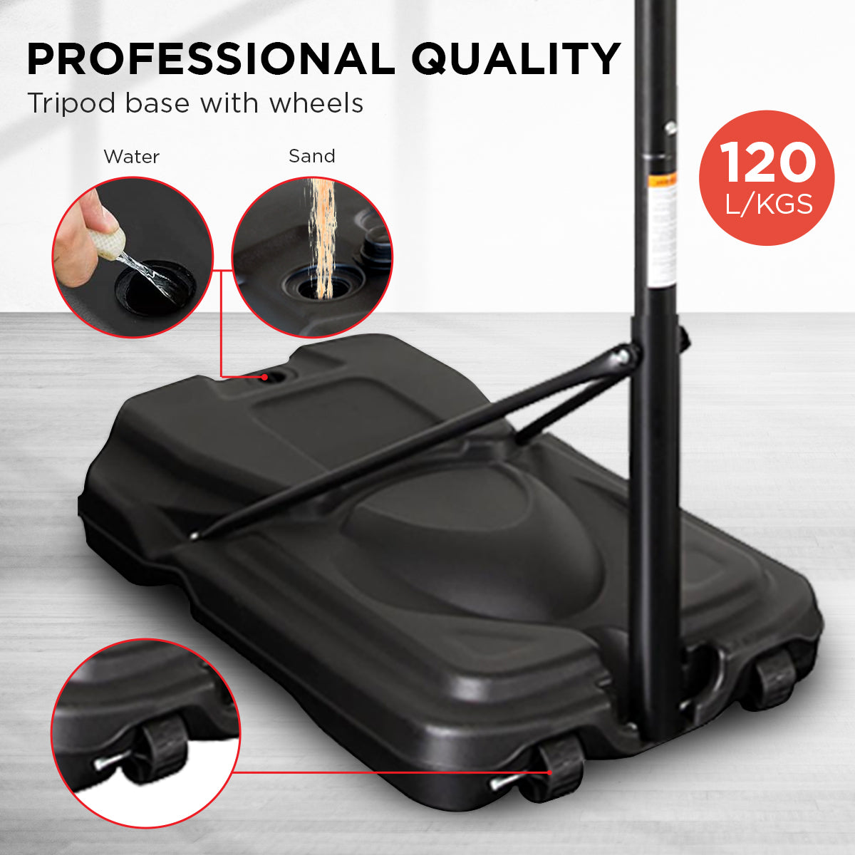 Kahuna Height-Adjustable Basketball Hoop Backboard Portable Stand V240-BBS-ZY-018