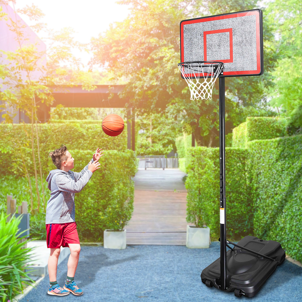 Kahuna Height-Adjustable Basketball Hoop Backboard Portable Stand V240-BBS-ZY-018