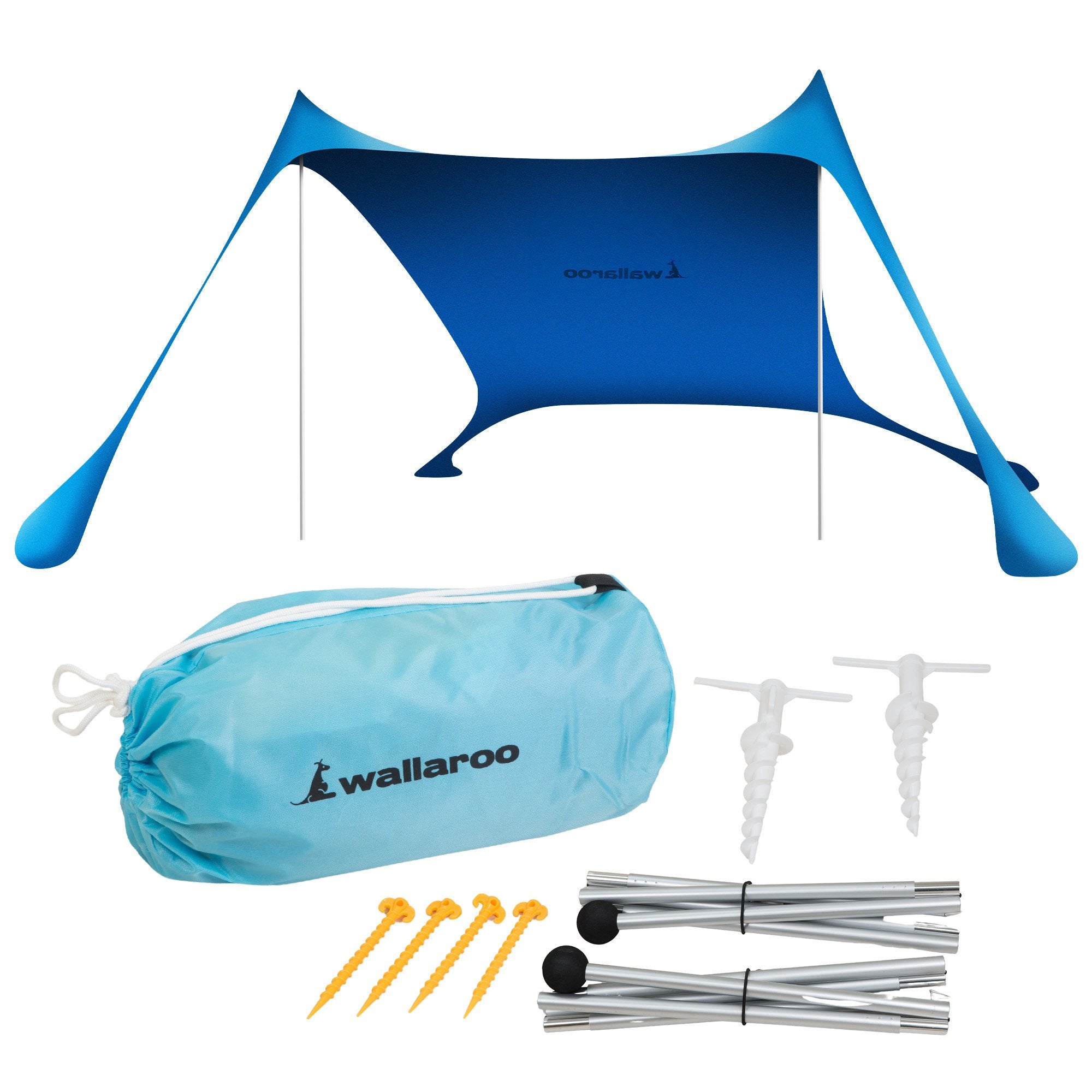 Wallaroo Beach Tent Canopy Sunshade 2m X 2m - Blue V240-BCH-TNT-2X2-BU