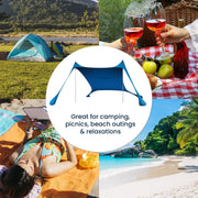 Wallaroo Beach Tent Canopy Sunshade 2m X 2m - Blue V240-BCH-TNT-2X2-BU