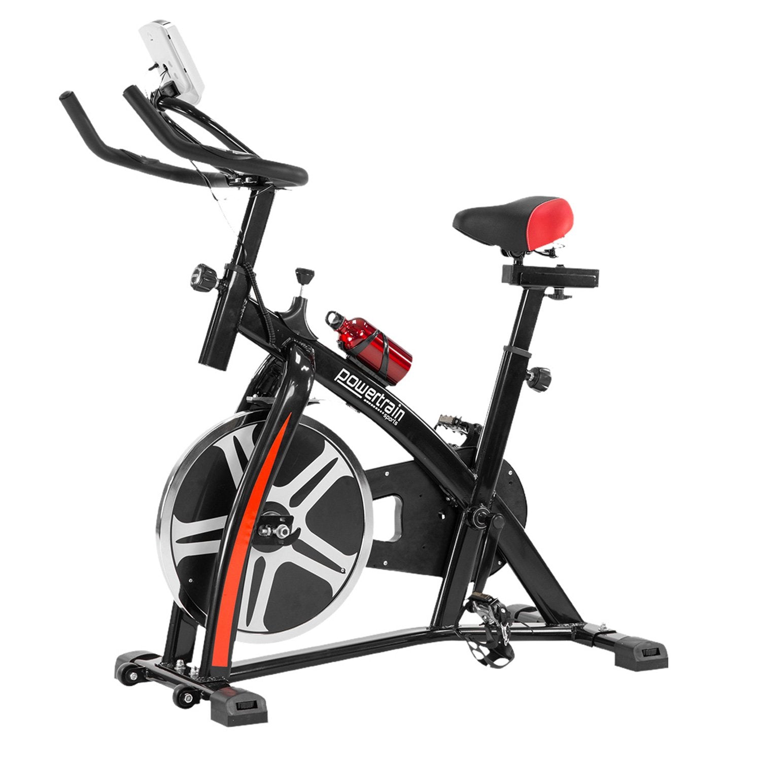 Powertrain Home Gym Flywheel Exercise Spin Bike - Black V240-BIKE1