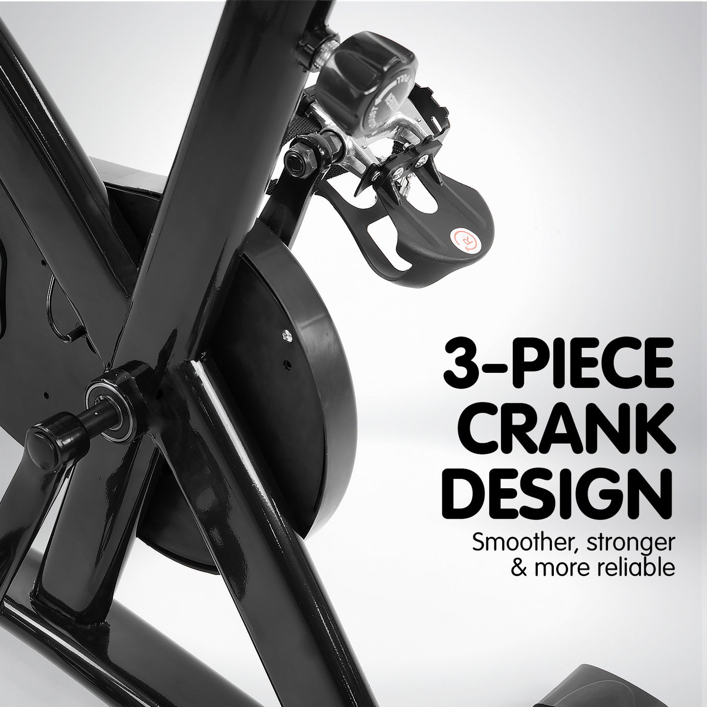 Powertrain Home Gym Flywheel Exercise Spin Bike - Black V240-BIKE1