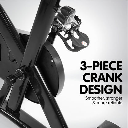 Powertrain Home Gym Flywheel Exercise Spin Bike - Black V240-BIKE1